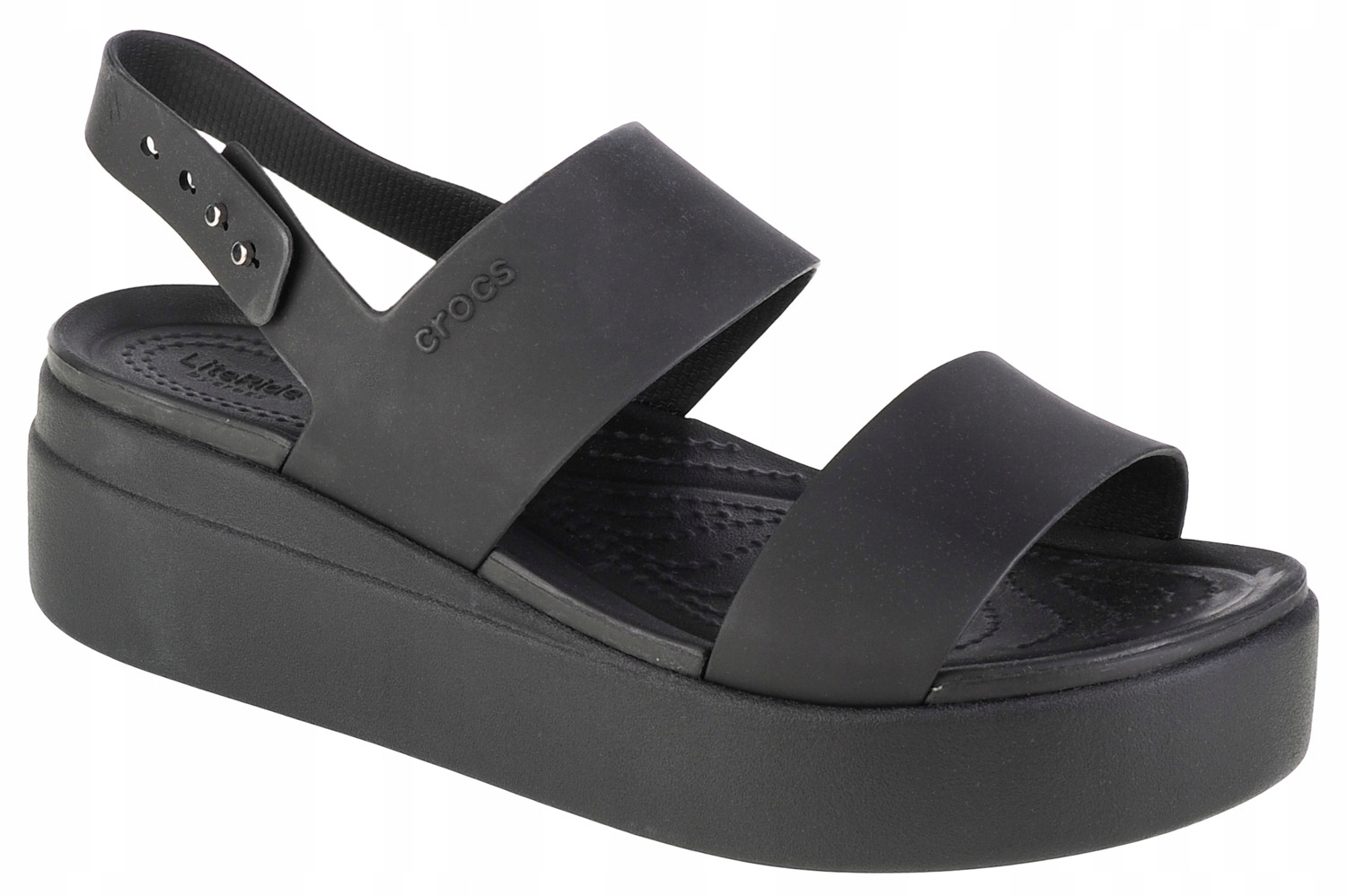 Crocs Brooklyn Low Wedge (39/40) Dámské sandály, černé