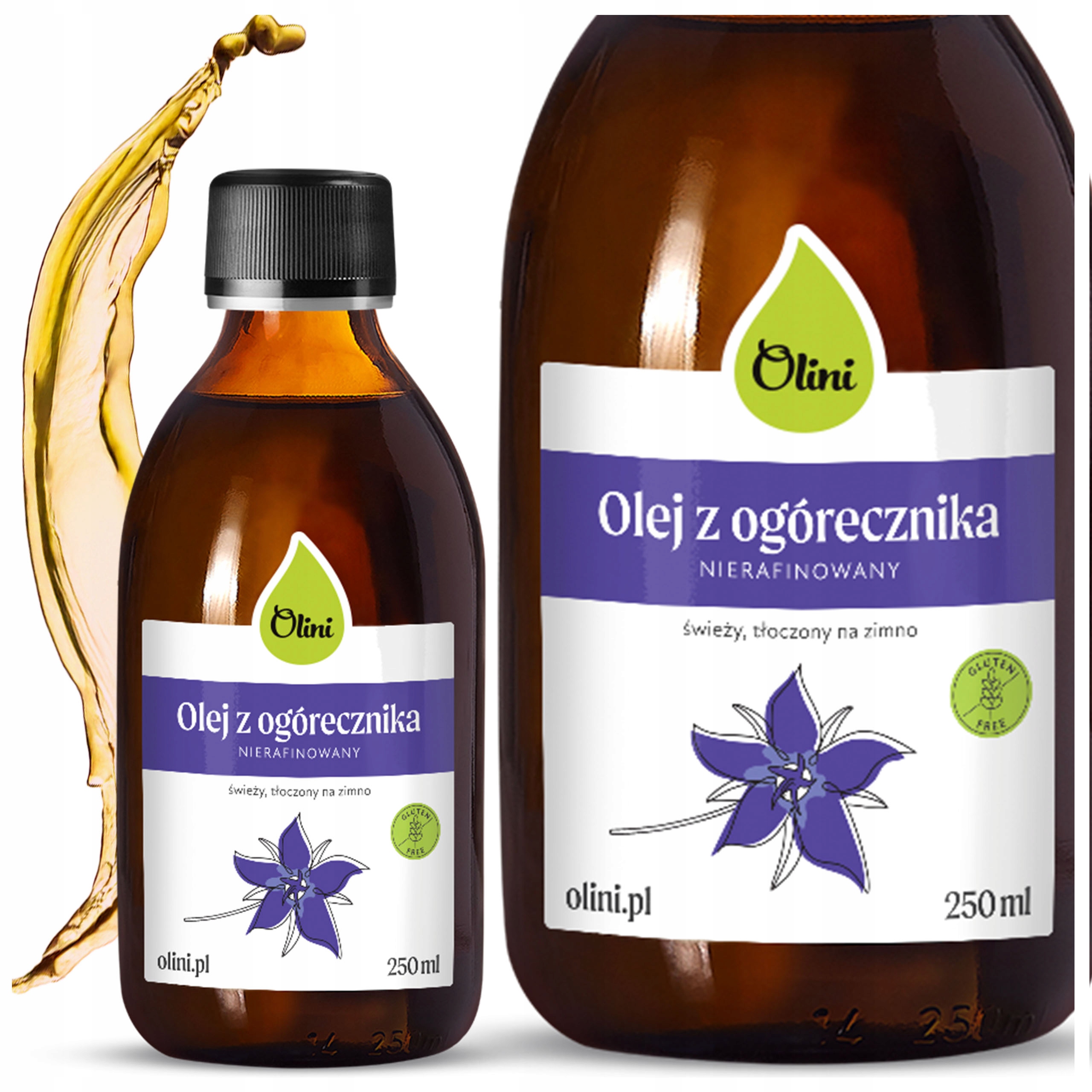 Levně Brutnákový olej 250 ml Olini lisovaný za studena