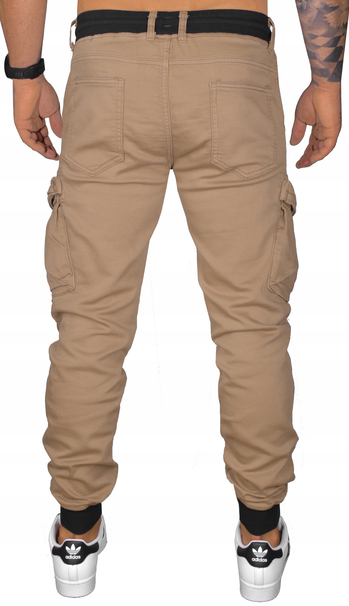 MĘSKIE JOGGERY BOJÓWKI SPODNIE ŚCIĄGACZE JAKOŚĆ Rozmiar L