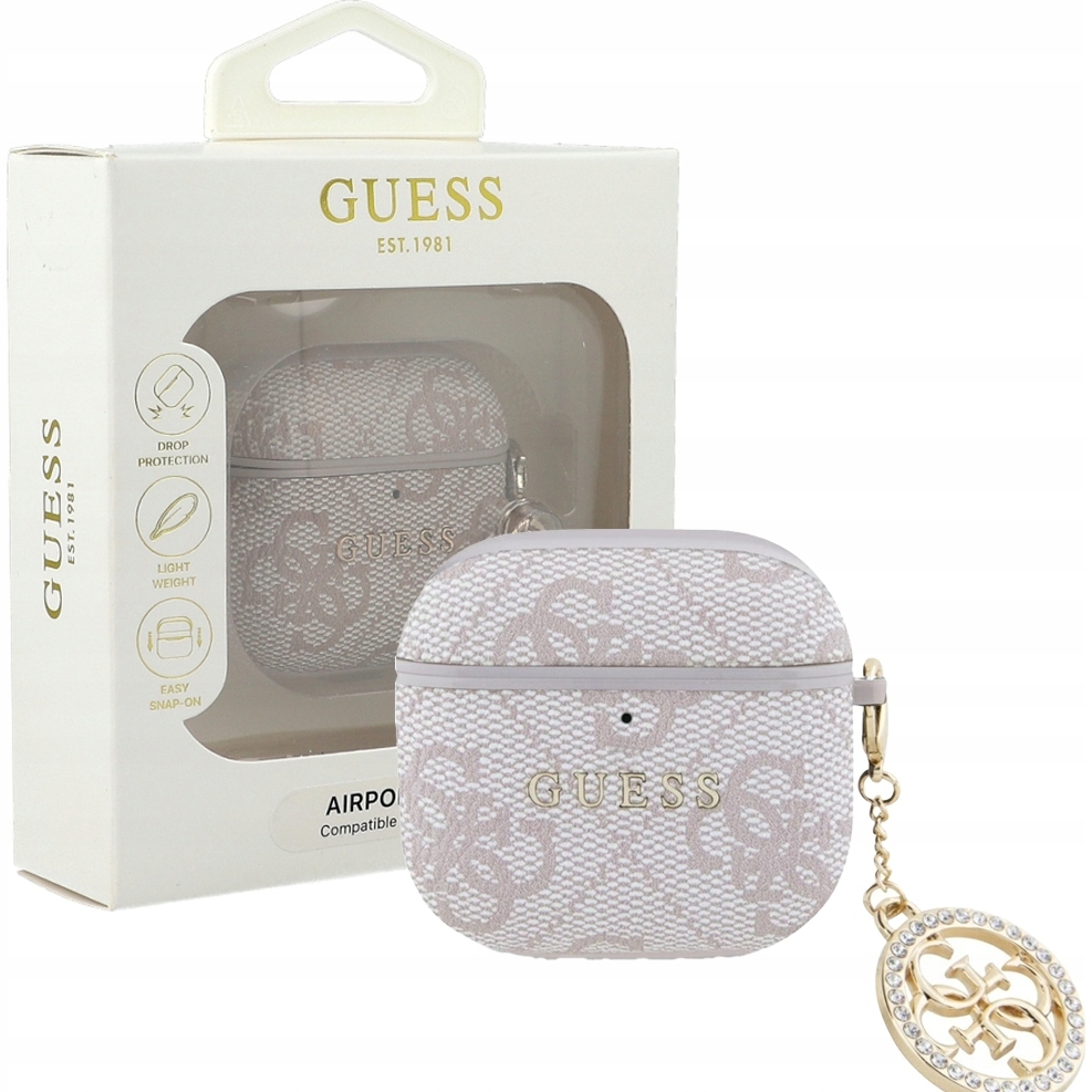 Etui ochronne Guess do AirPods 4, wytrzymały cover, modny case na słuchawki