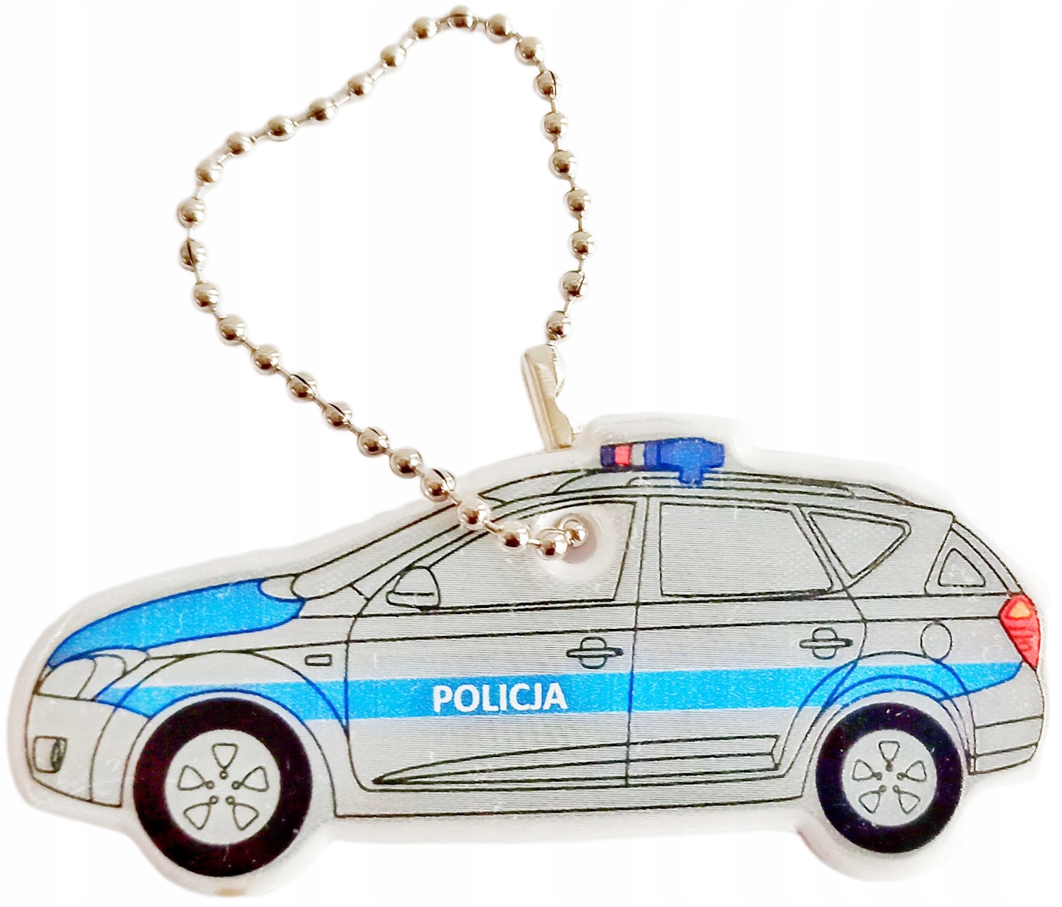 ODBLASKOWA ZAWIESZKA POLICJA BRELOK ODBLASK PRZYWIESZKA AUTO RADIOWÓZ