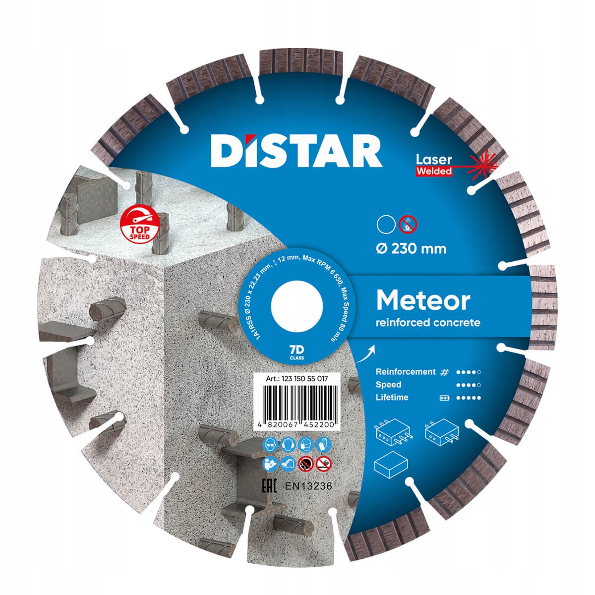 Diamantový Kotouč pro řezání železobetonu 230 mm Distar Meteor