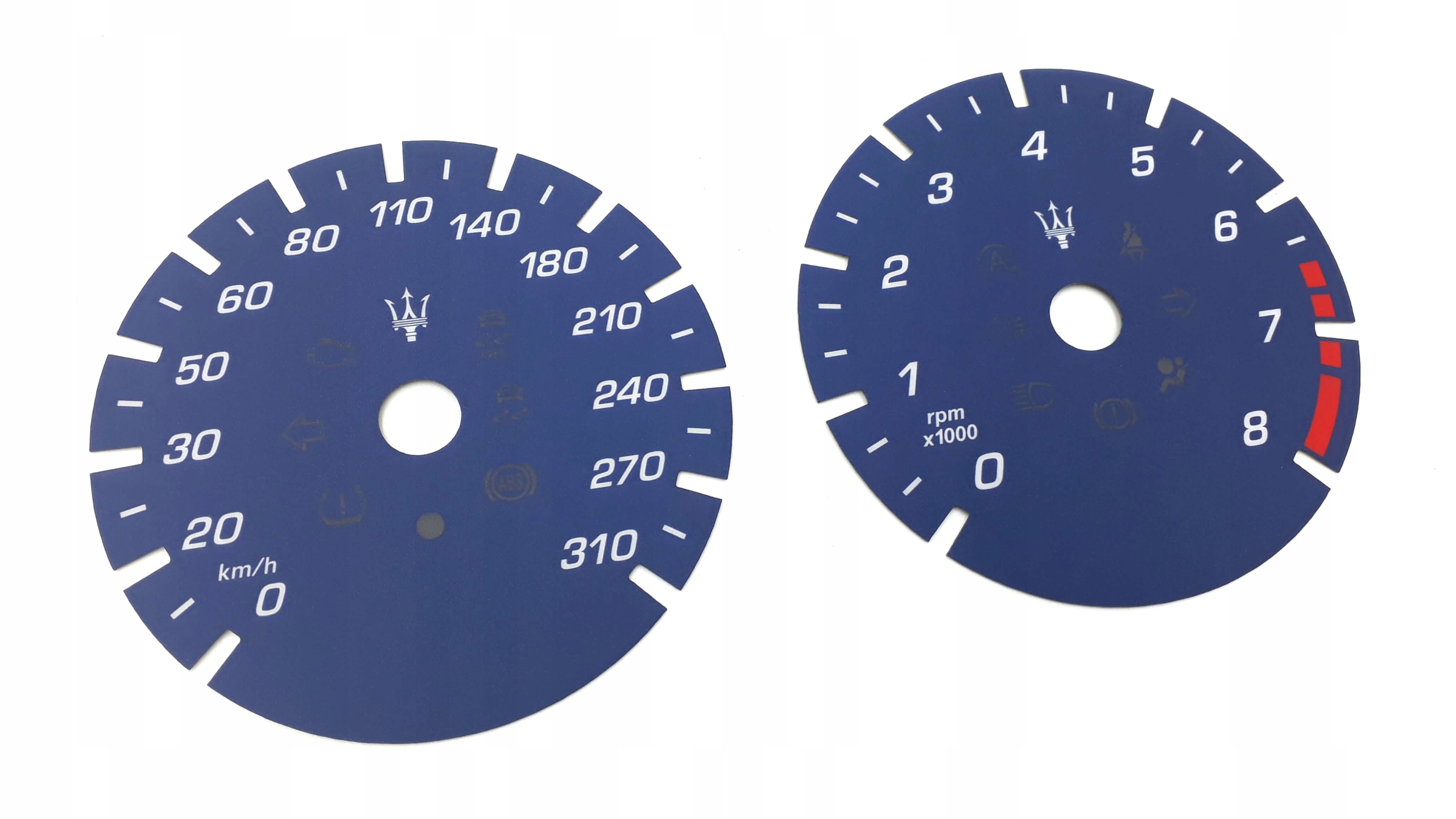 Maserati Ghilbi - zamiennik tarcz z MPH na km/h