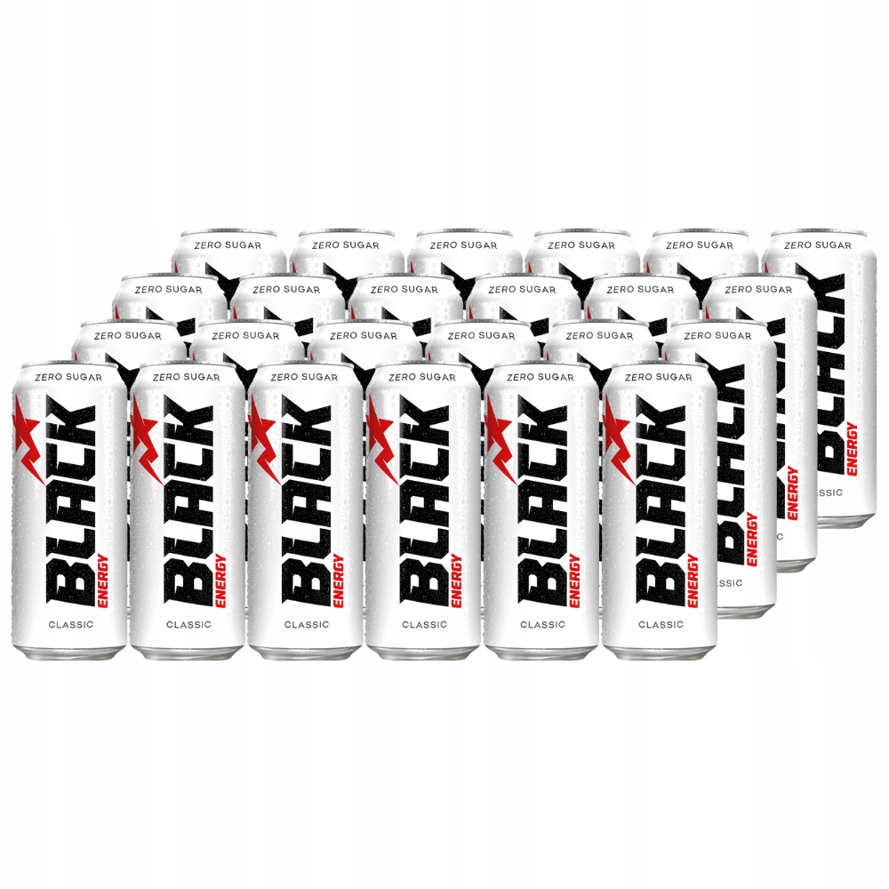 Black Energy Zero Classic Sycený energetický nápoj 500 ml x 24 kusů