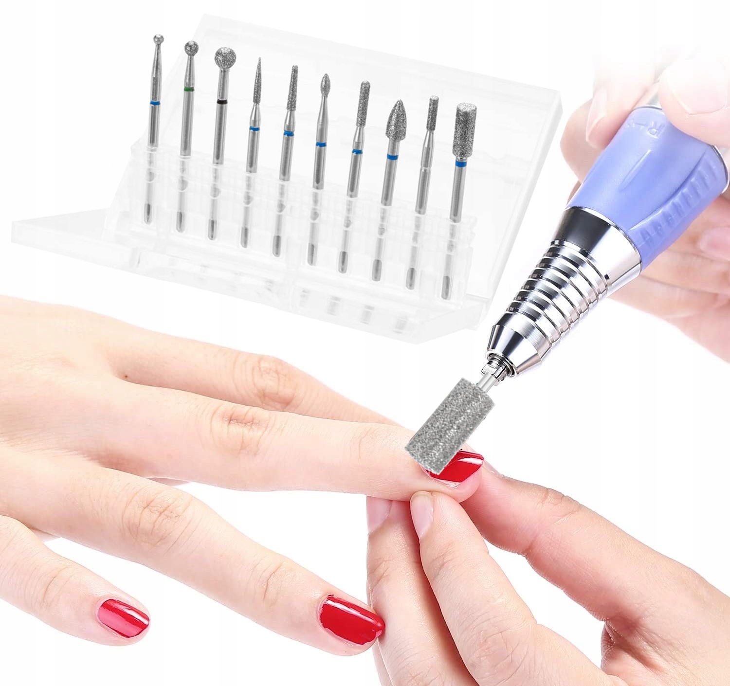 ZESTAW FREZÓW FREZ DIAMENTOWYCH EXO 10szt. + ETUI