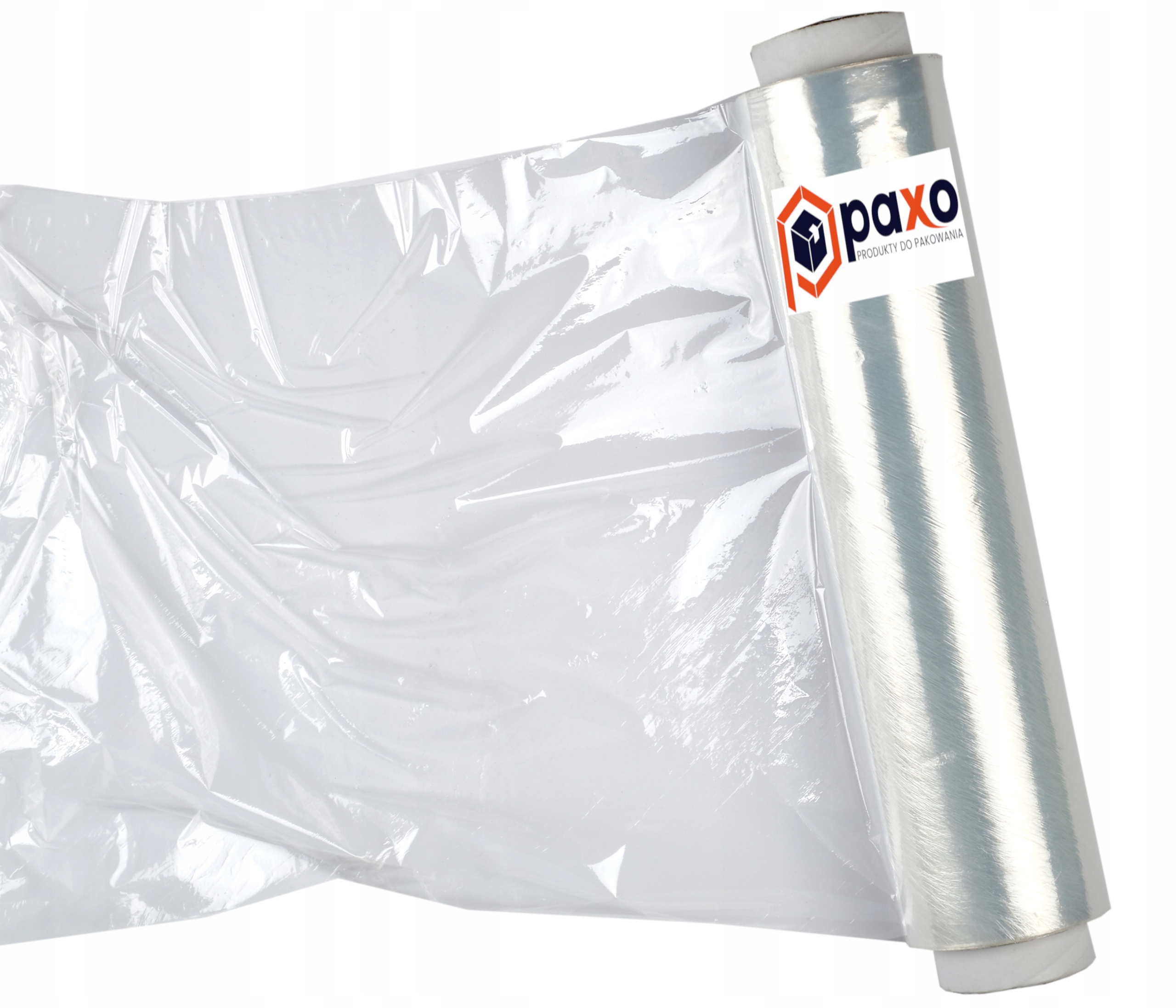 PAXO FOLIA STRETCH 1,2 kg STRECZ TRANSPARENT BEZBARWNA ROLKA MOCNA 12 SZTUK Kolor przezroczysta