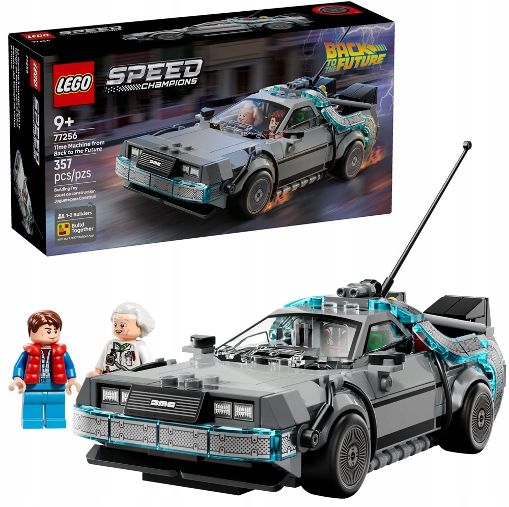 357 dílků stavebnice Lego Speed Stroj času Návratu do budoucnosti 77256