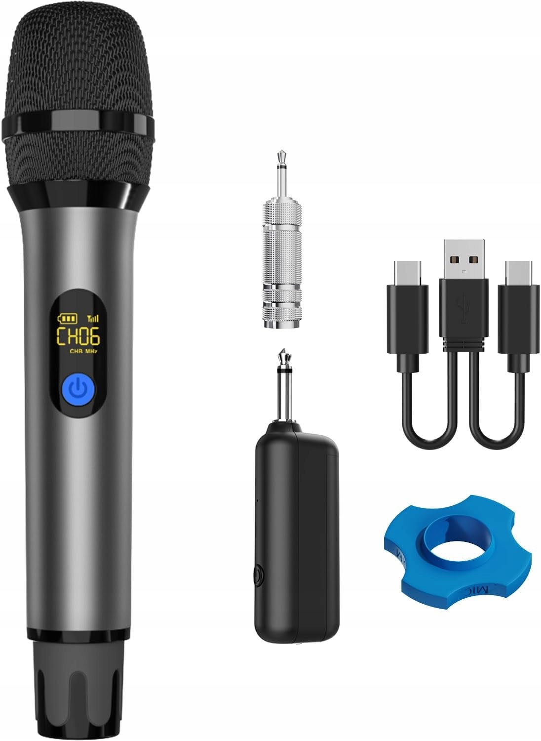 Mikrofon Bezprzewodowy Uhf H21H-1 dynamiczny mikrofon do karaoke