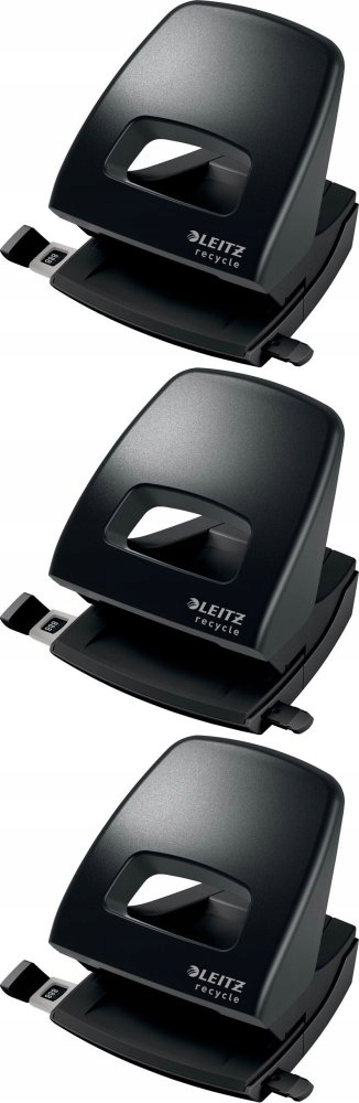 Dziurkacz Leitz NeXXt Recycle 30 kartek czarny x3
