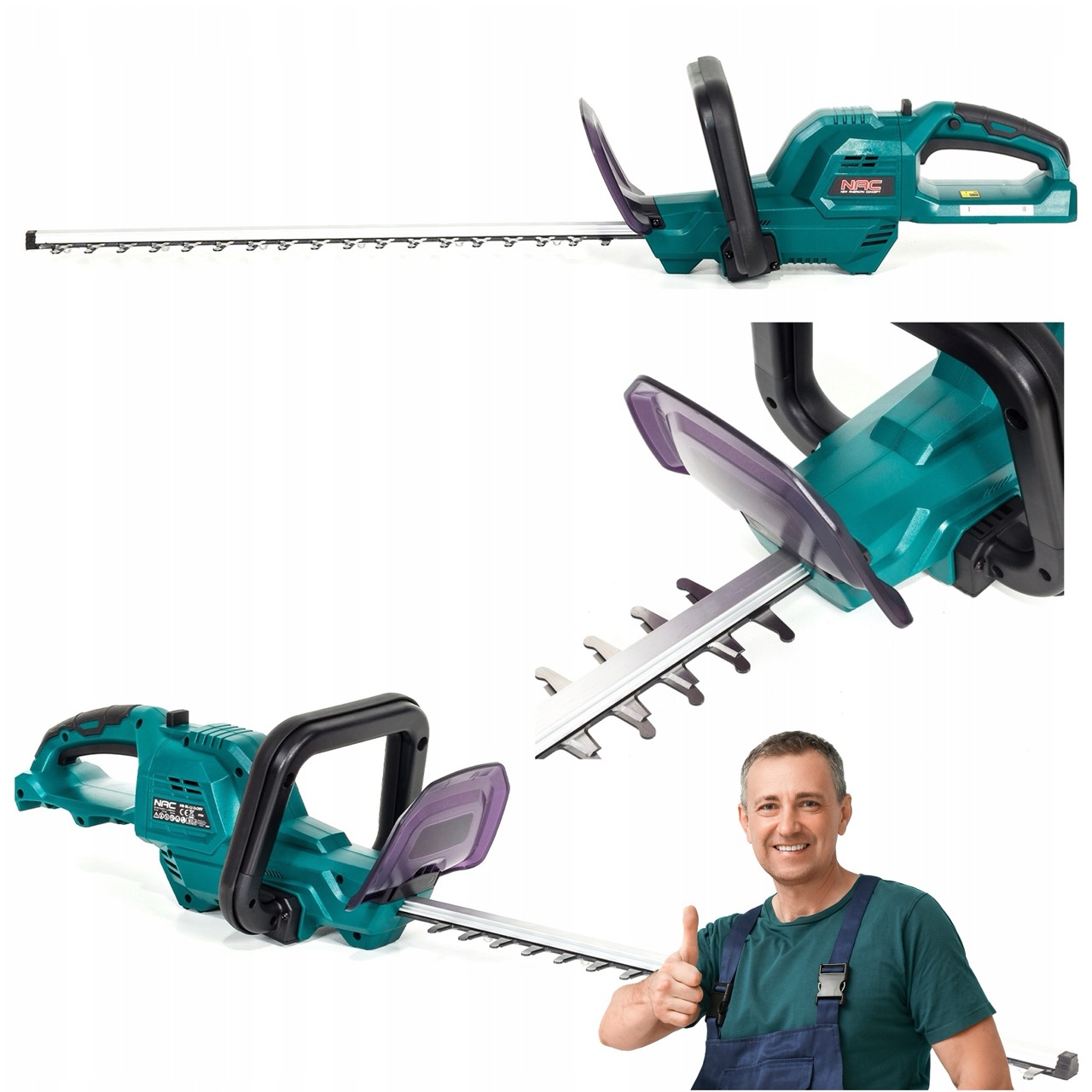 Akumulátorové Nůžky Na Živý Plot Nac HB-BL-LI-2×20V 2X20V 51 CM, Lehké