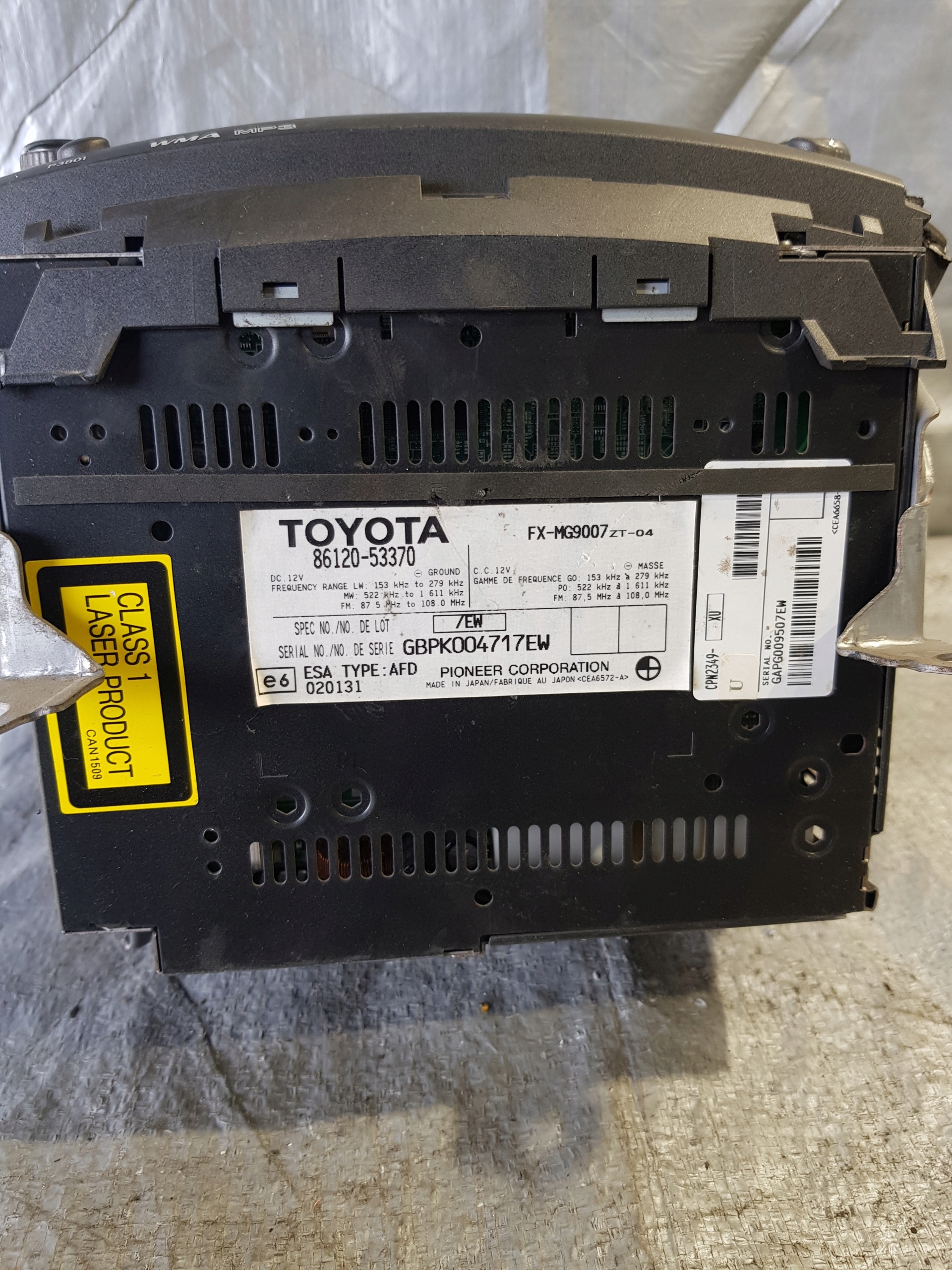 Radio Lexus IS II OE 86120-53370