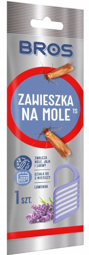 

Bros, Zawieszka na mole, lawendowa, 1 sztuka