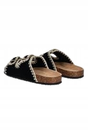 Answear Lab Černé Nazouváky Z Přírodní Kůže S Ozdobným Šitím 39 I1A