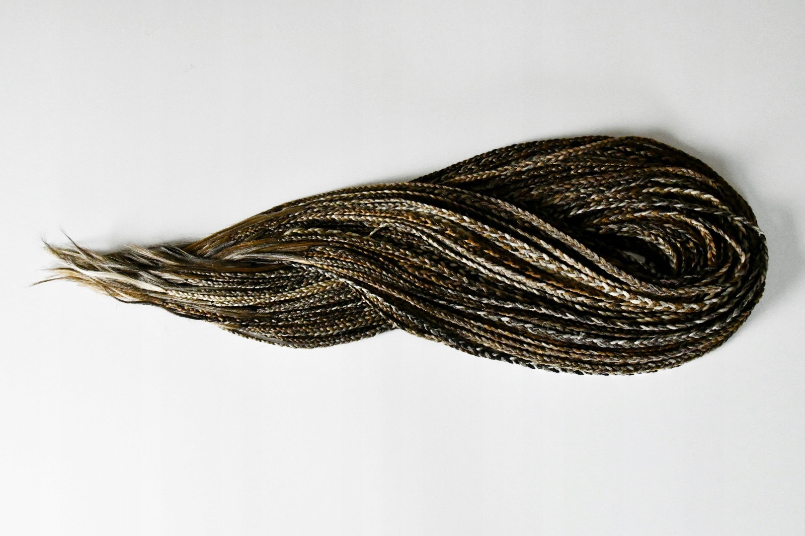 Sada opakovaně použitelných copánků 60 kusů, 120 konců mix černo-růžová