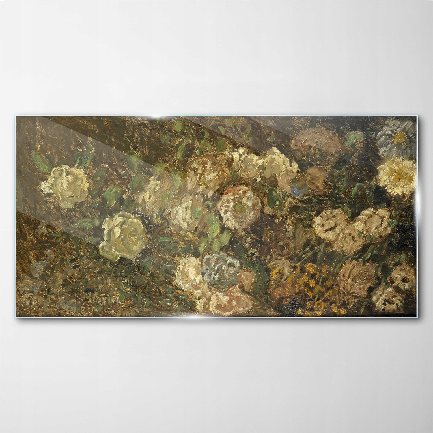 

Foto-obraz szklany na ścianę Kwiaty Monet 100x50