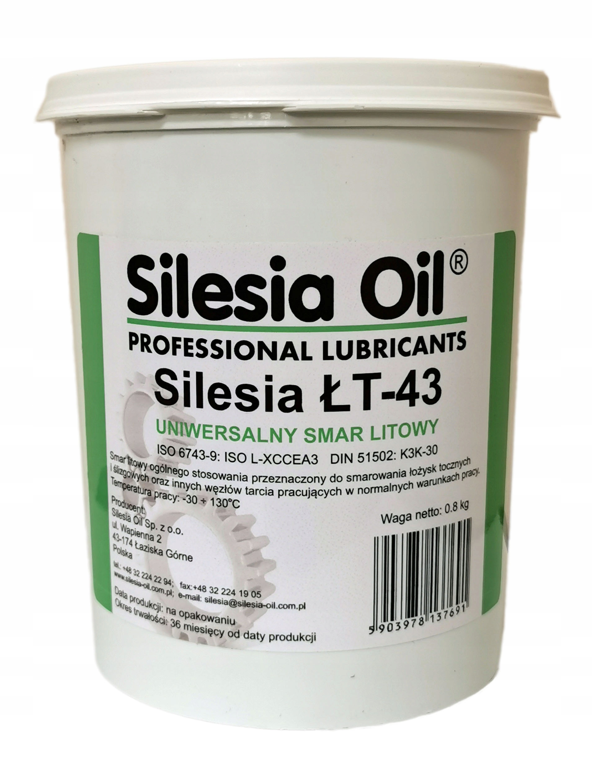 

Smar ŁT-43 0.8kg Silesia-Oil towot do łożysk