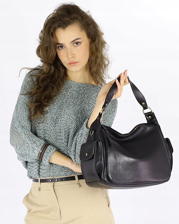 Torebka damska SKÓRZANA Marco Mazzini PREMIUM Wysokość 26 cm