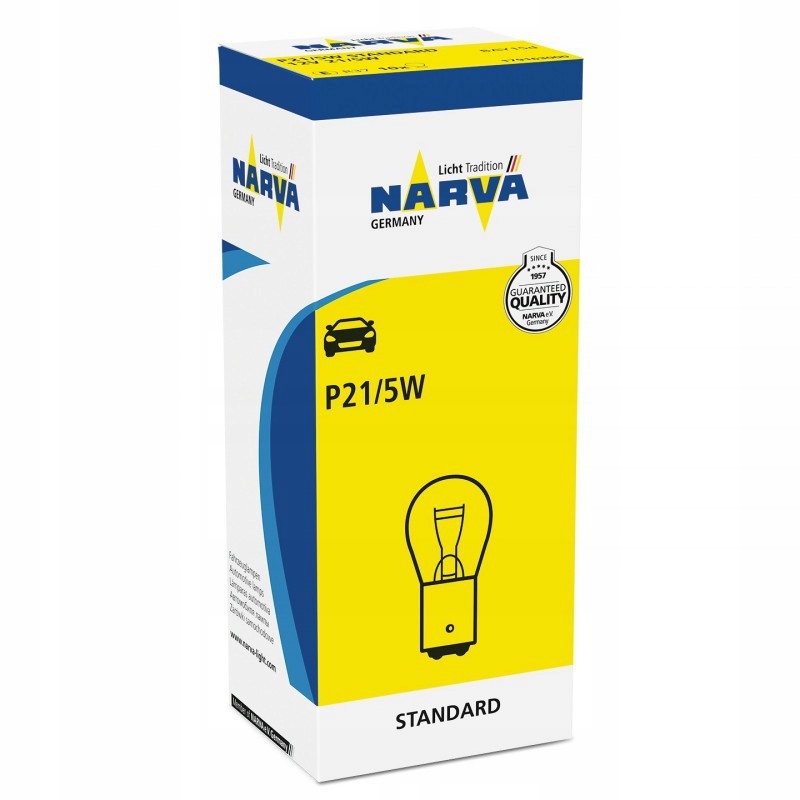 

Żarówka P21/5W 12V 21/5W BAY15d Narva 17916