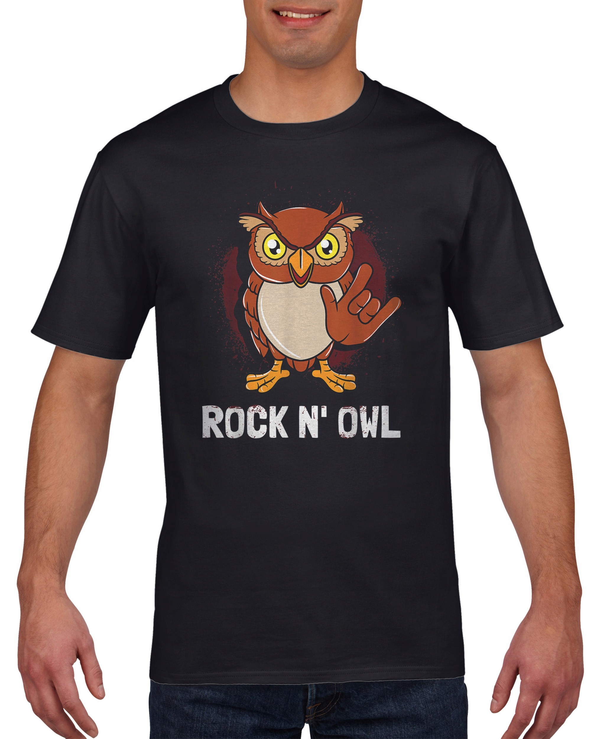

Koszulka męska Rock'n'owl sowa ptak L
