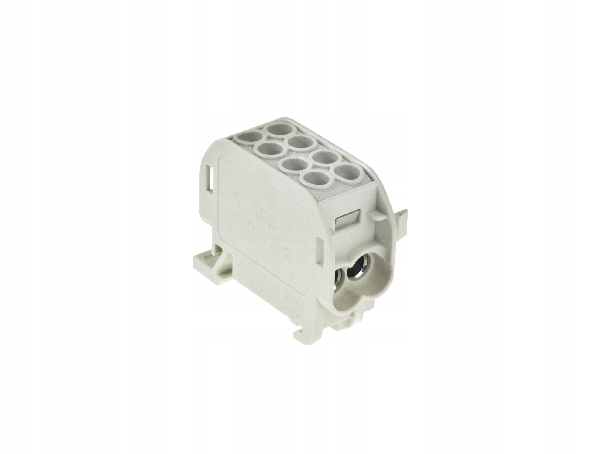 ZŁĄCZKA SZYNOWA JEDNOPOLOWA ZGX 1x25/2x16 MM2 SZARA (Al/Cu) INCOBEX