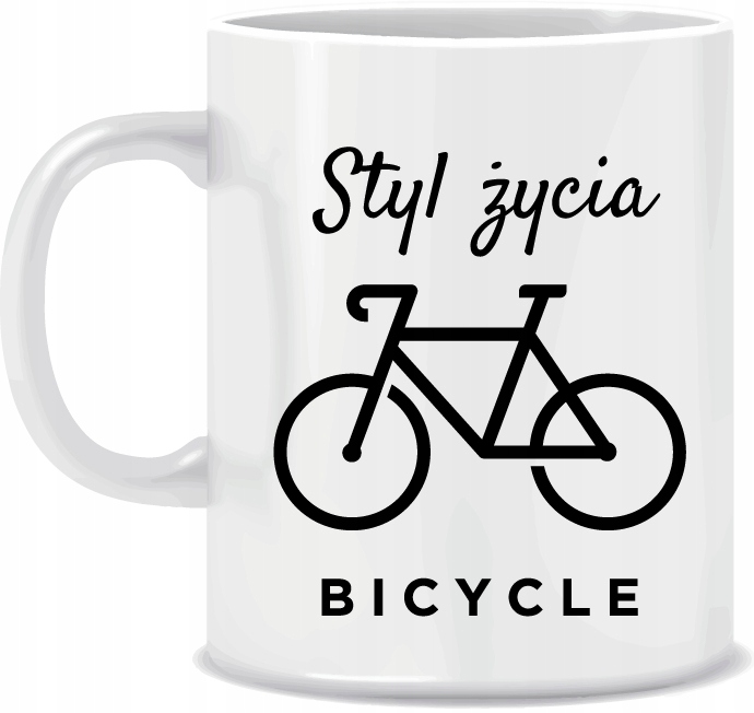 

Kubek z motywem Roweru jako Styl Życia 330 ml