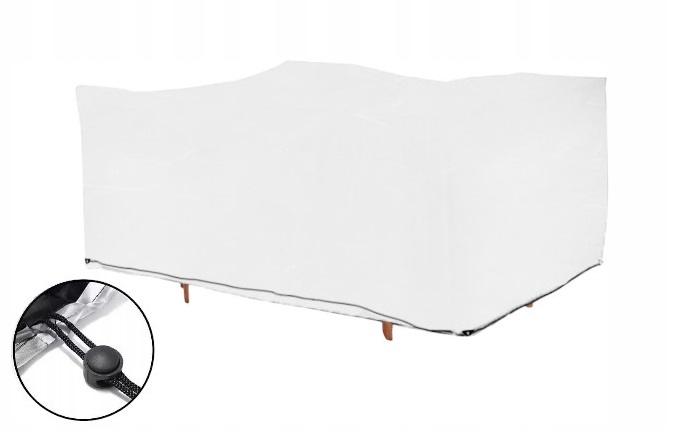 Obal na zahradní nábytek Bílý Voděodolný Balkonový set Stůl 250x350x75