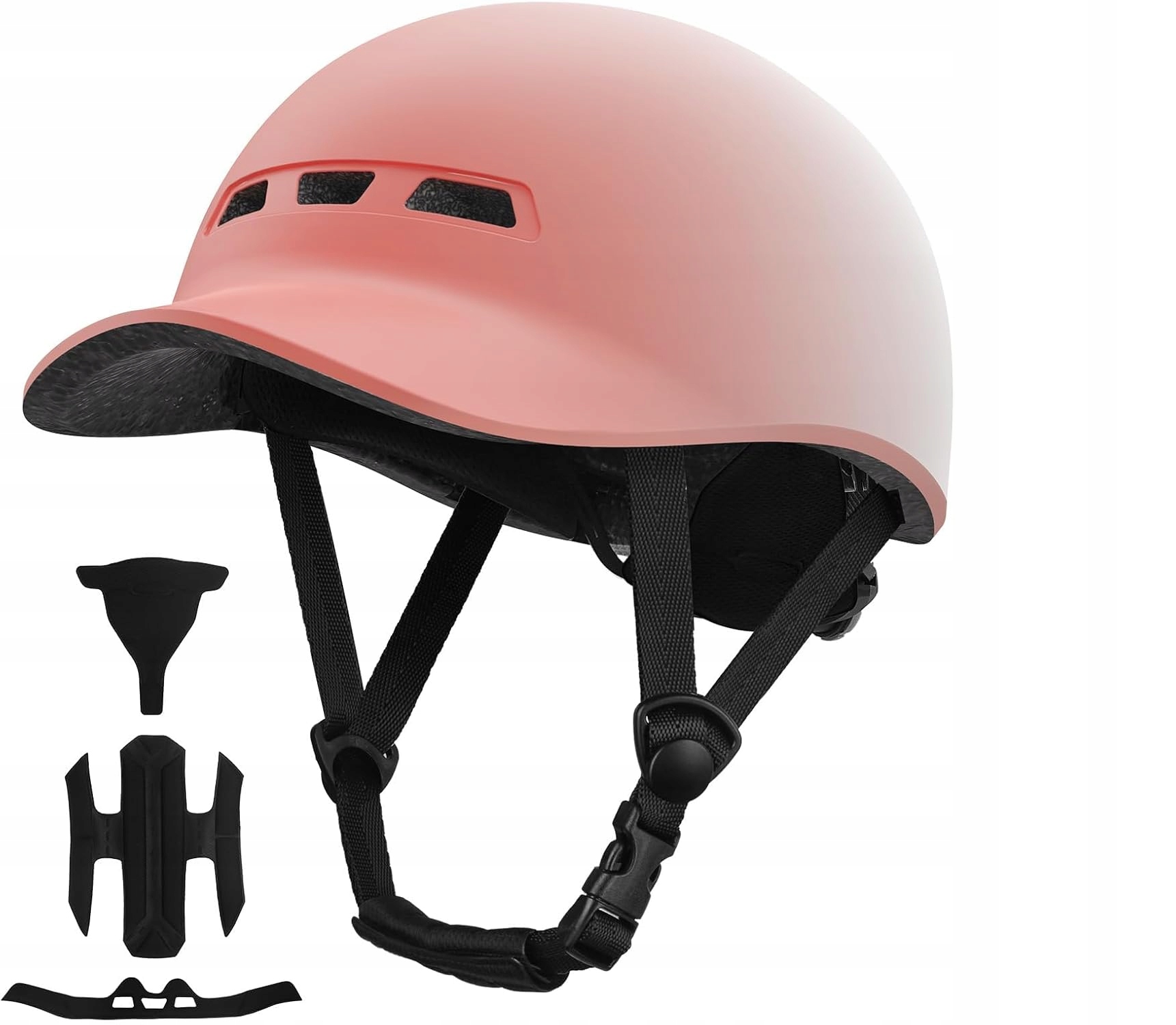 Shinmax stylová městská cyklistická přilba vel. L unisex bílo-růžová