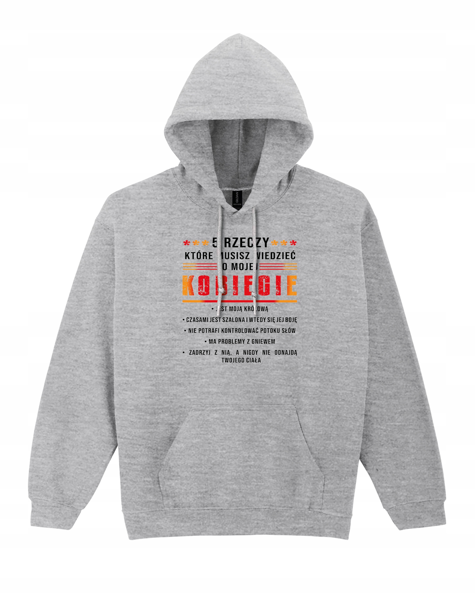 Mikina – 5 věcí o mé ženě pro manžela, chlapce, vtipná, šedá, velikost XL