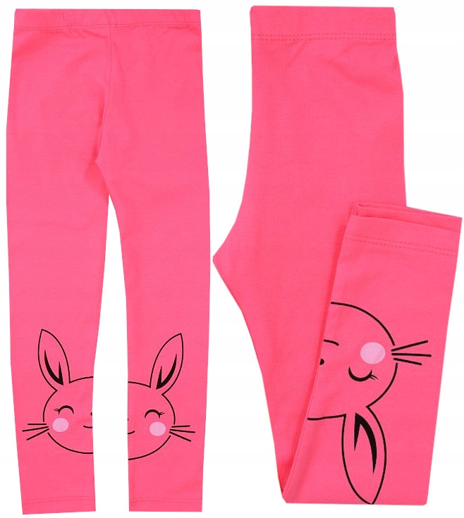 

Getry Legginsy Bawełna Króliki róż 140 H002A