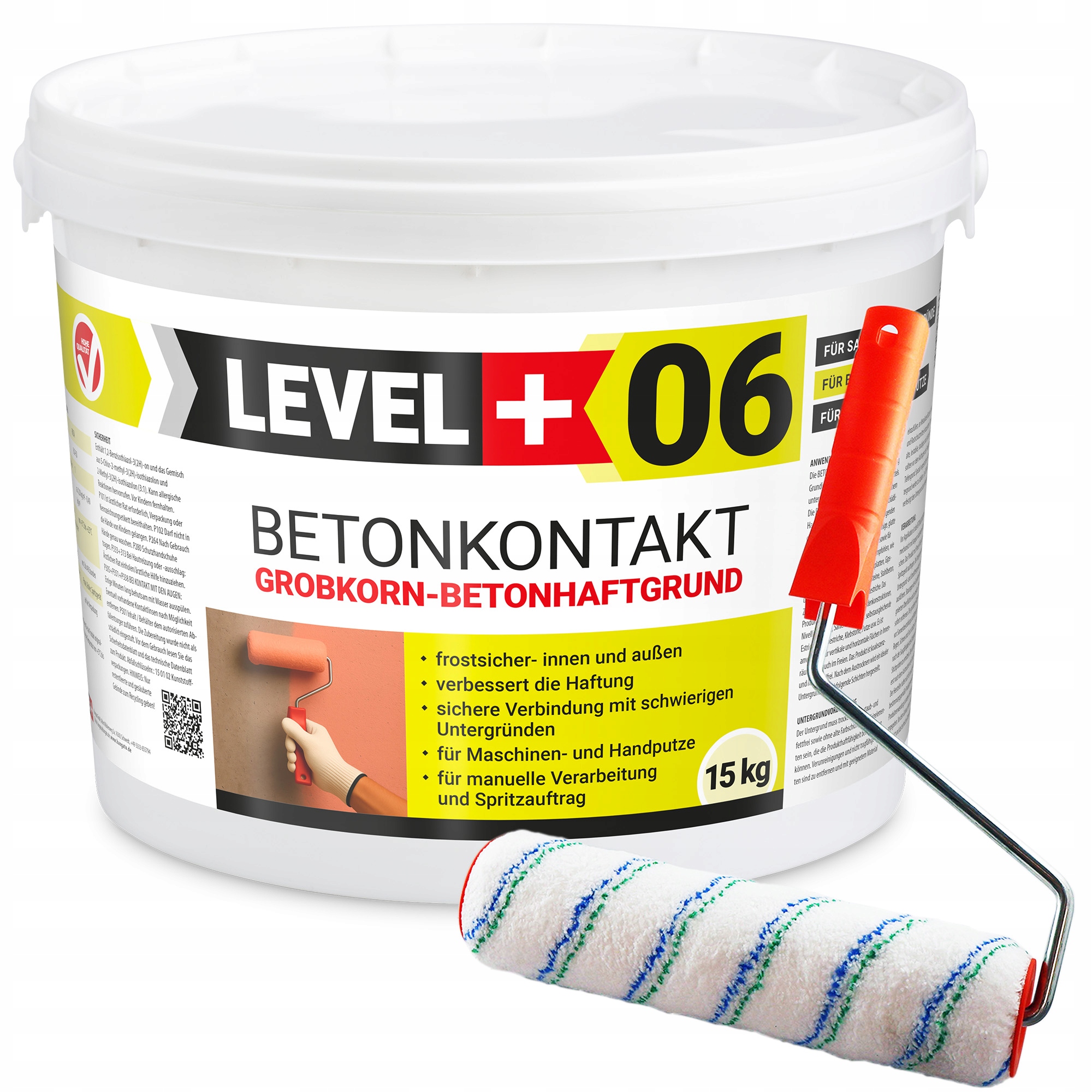 Křemenná zemina Betonkontakt 15 kg Malířský váleček