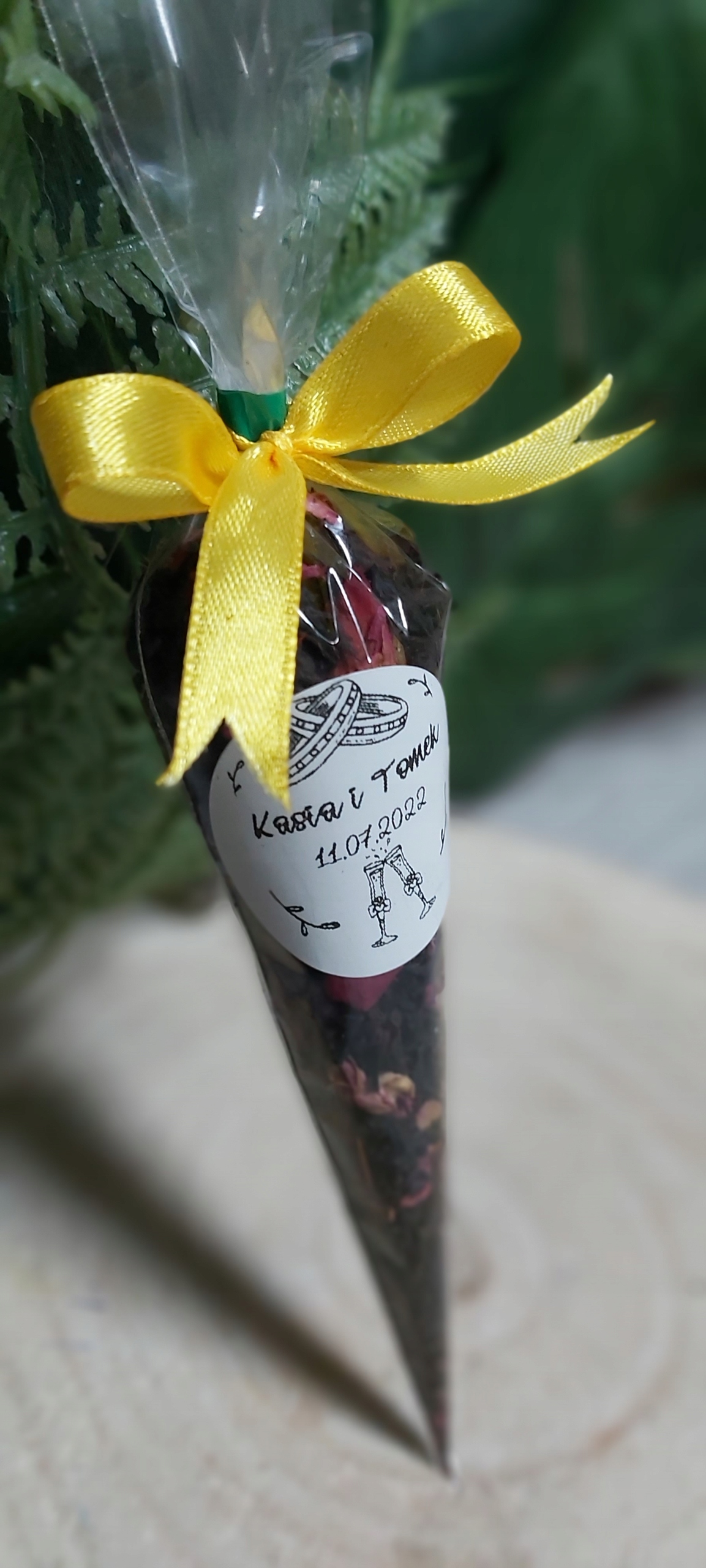 PODZIĘKOWANIE DLA GOŚCI herbata kawa upominek HIT