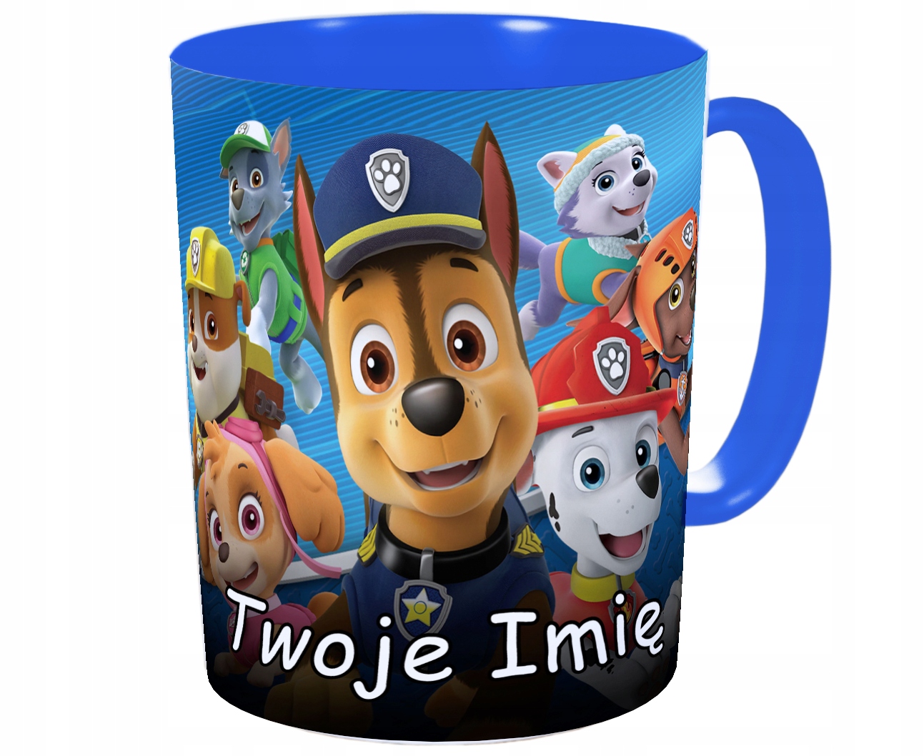KOLOROWY KUBEK PSI PATROL Z TWOIM IMIENIEM