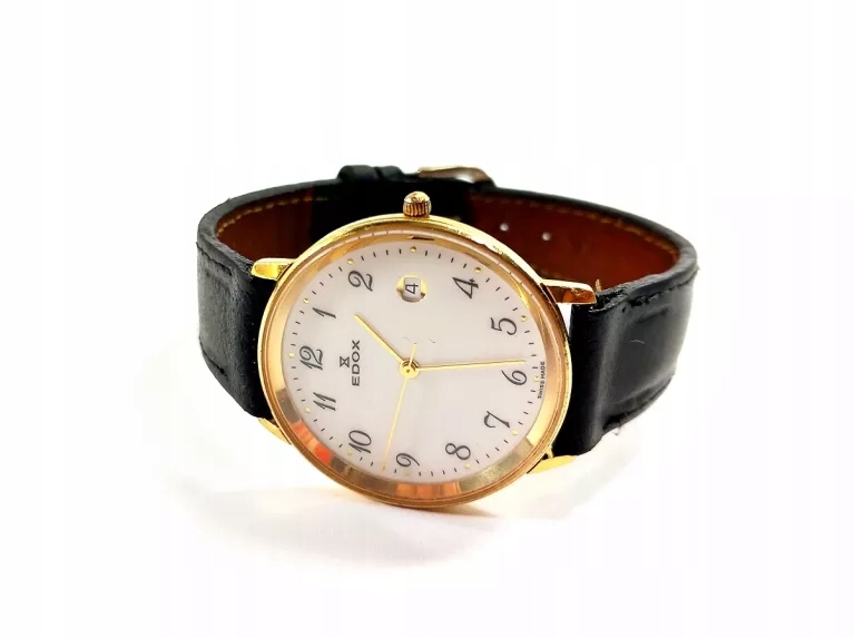 ELEGANCKI ZEGAREK MĘSKI EDOX NA PASKU