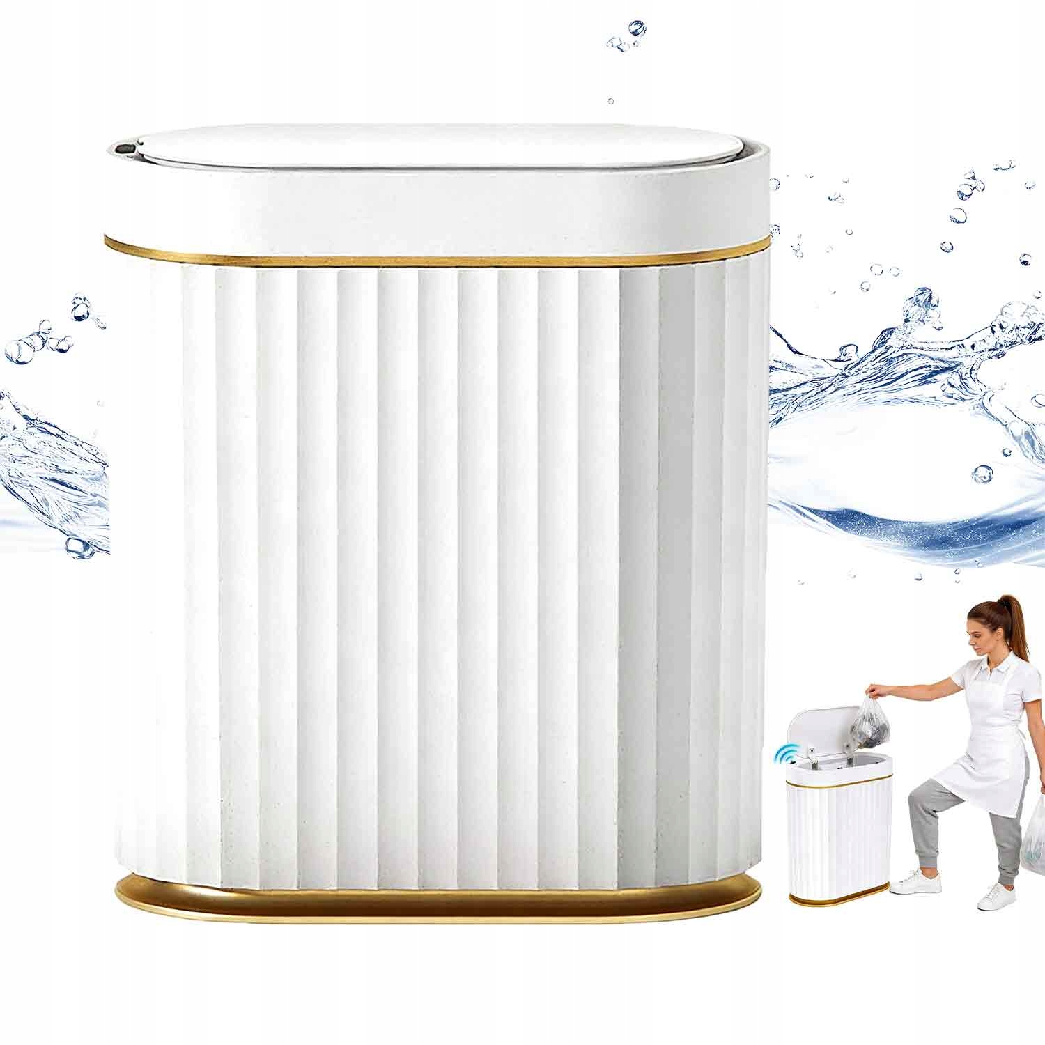 koupelnový koš na odpadky s automatickým senzorem pohybu 7 l bezdotykový