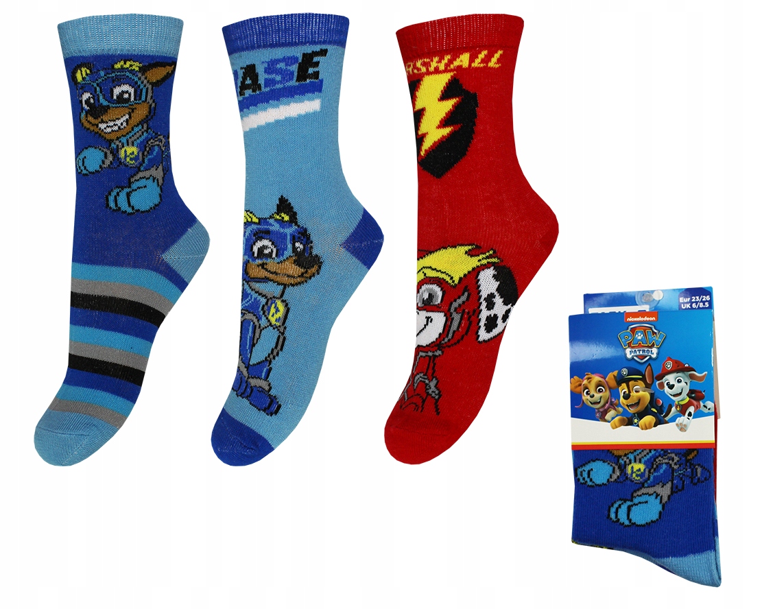 

Psi Paw Patrol Skarpetki Dla Dziecka 3-PAK 27/30