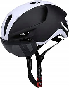 Cyklistická helma Shinmax vel. 57-62 cm černobílá