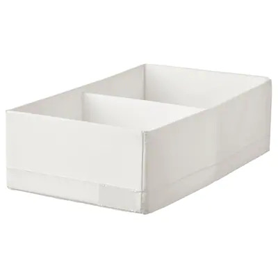 

Pudełko Z Przegródkami, Białe 20x34x10cm Stuk Ikea