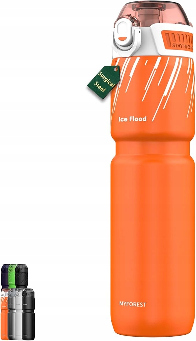 Izolowana butelka na wodę do roweru, stal chirurgiczna: bez smaku plastiku