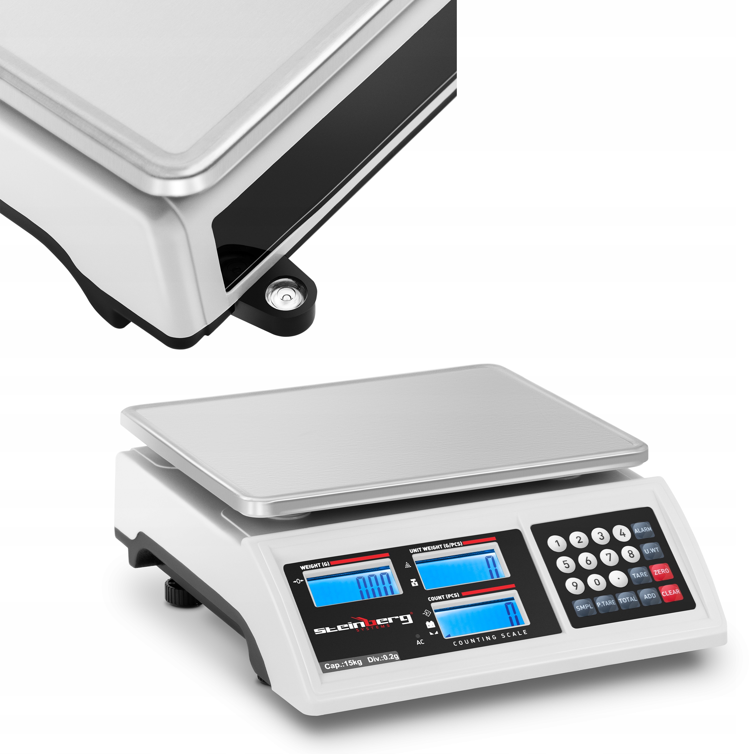 Obchodná váha LCD RS232 15000 g 0.2 g