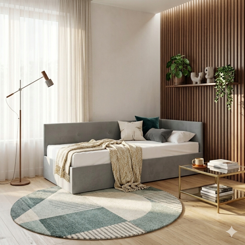 Postel pro mláděž Freddy se zvedacím úložným prostorem 90x200, čalouněná