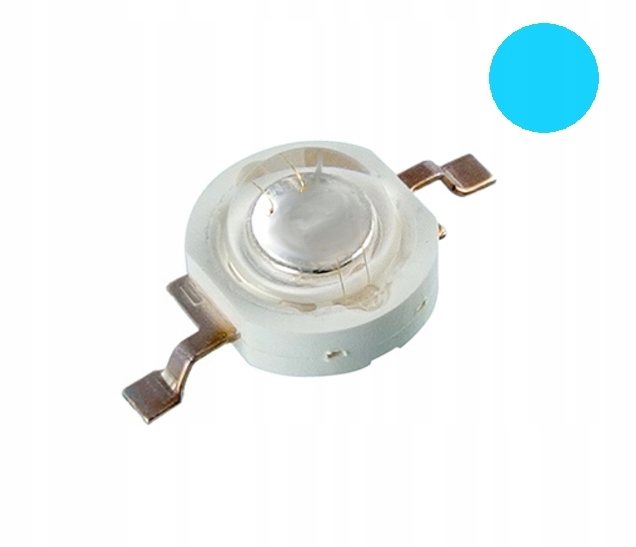 DIODA POWER LED NIEBIESKA 1W 23lm 140st 350m smd