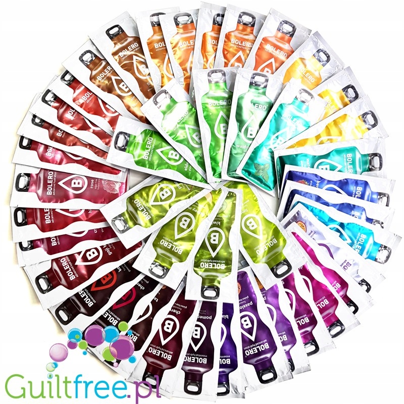 Bolero ze stewią zestaw wszystkich smaków 78 saszetek (108 litrów napoj