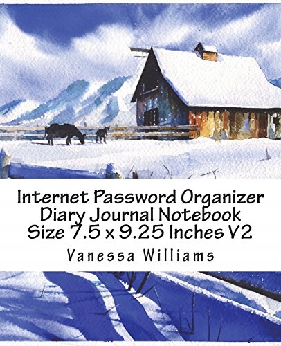 William, Vanessa Internet Password Organizer Diary Journal Notebook Size 7.