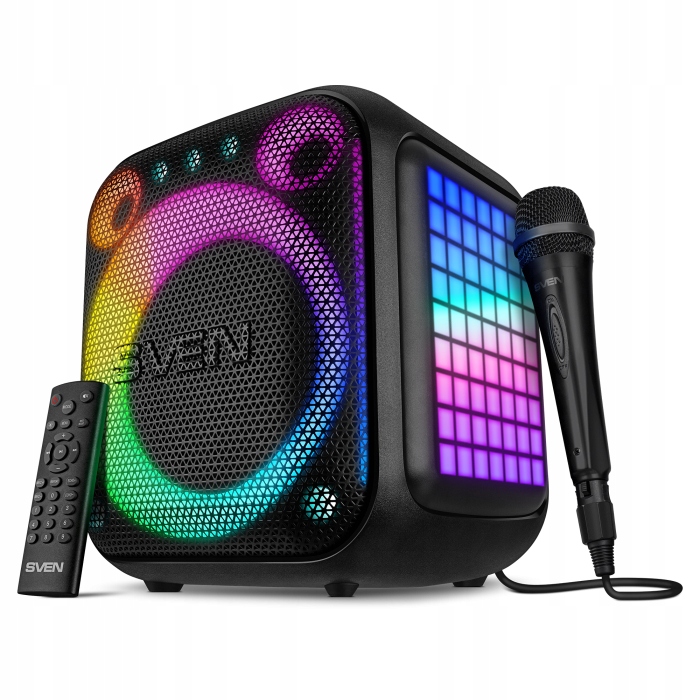 Sven PS-880 Głośnik bezprzewodowy bluetooth Rgb, Tws, karaoke, 110W, 10H