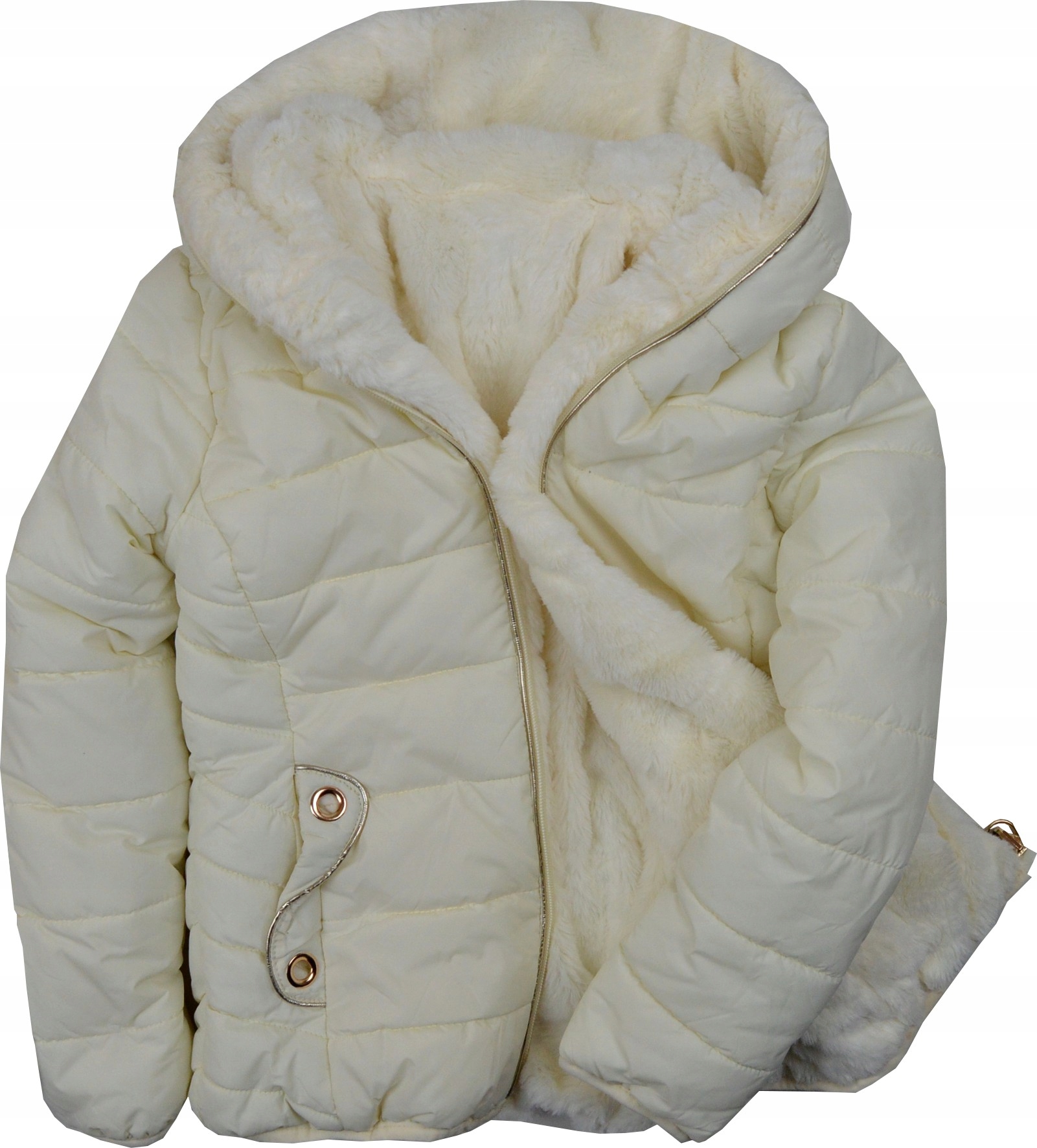 

Jesień/zima Dwustronna Kurtka Na Futerku 116/122cm