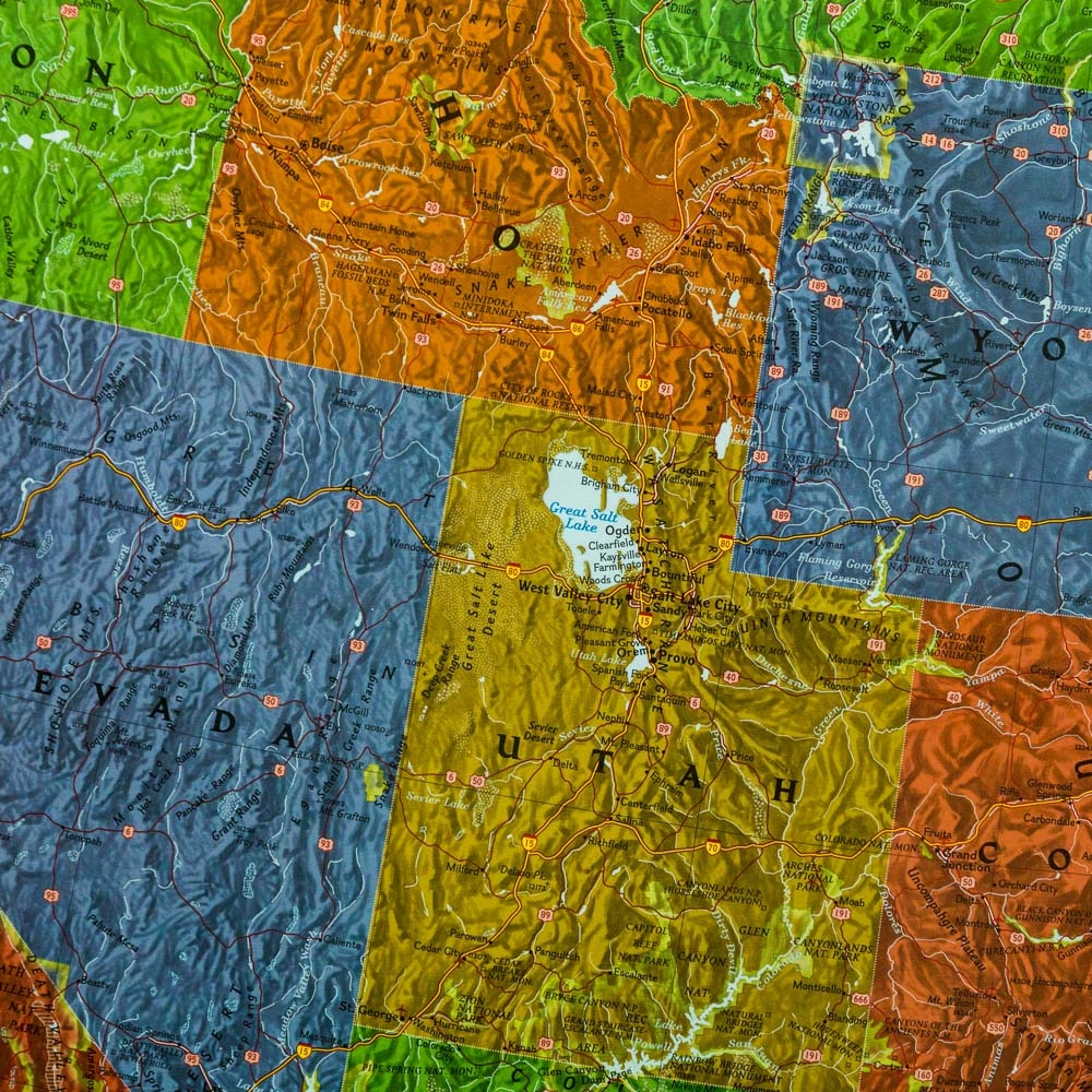 USA mapa ścienna 'KORKOWA' PINBOARD Region USA, Kanada, Meksyk