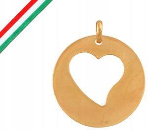 Zlatý přívěsek 585 Srdíčko V Kroužku 0,75g, módní vzor na řetízek 14k