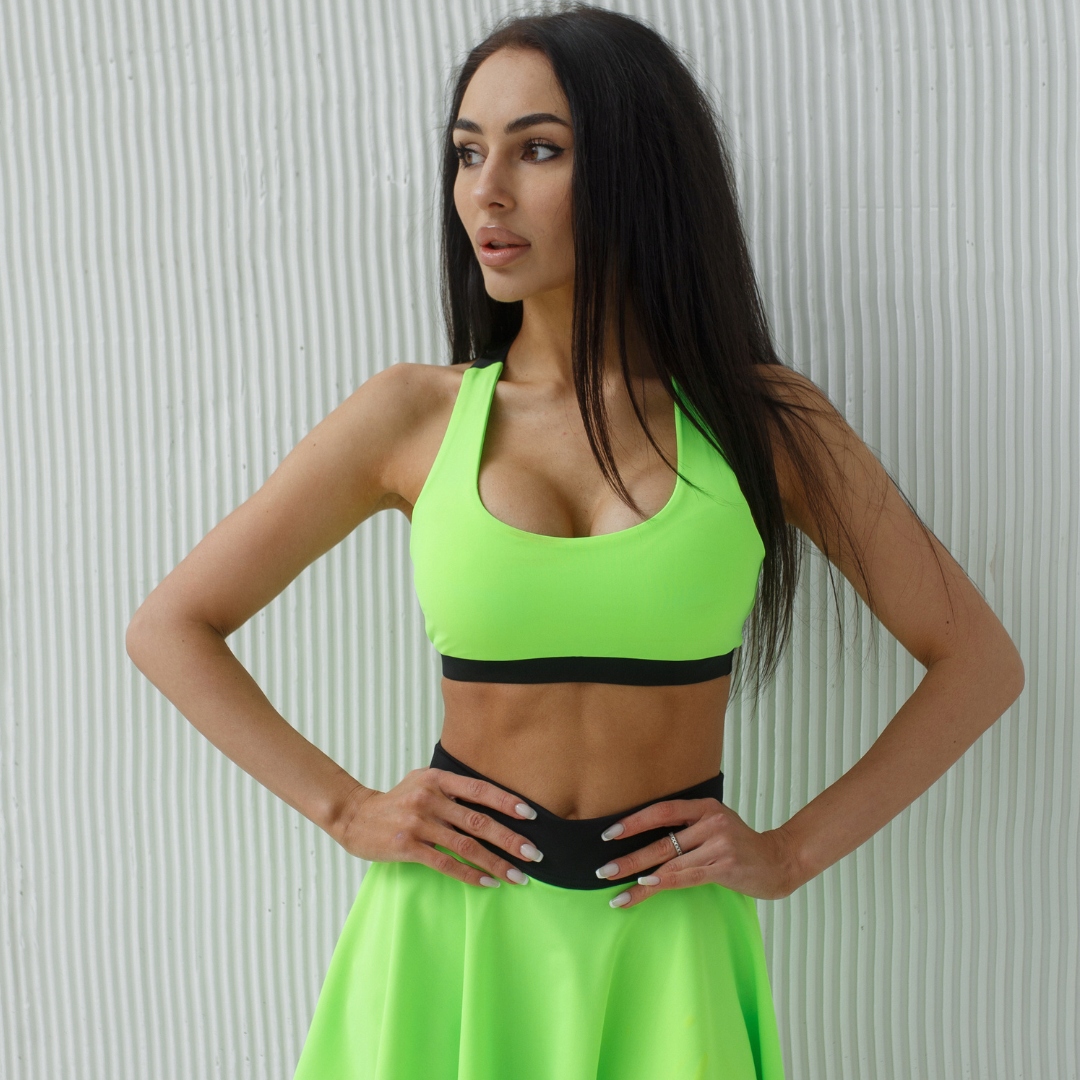 Top sportowy Biustonosz treningowy damski do Biegania Jogi Fitness S