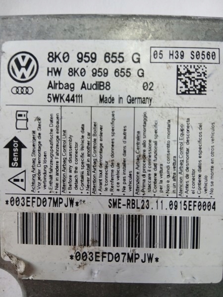 modulo airbag POWIETRZNEJ AUDI A4 8K0959655G