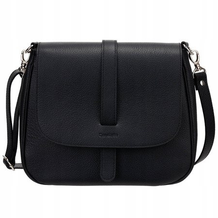 Canaletto kabelka přes rameno přírodní kůže černá